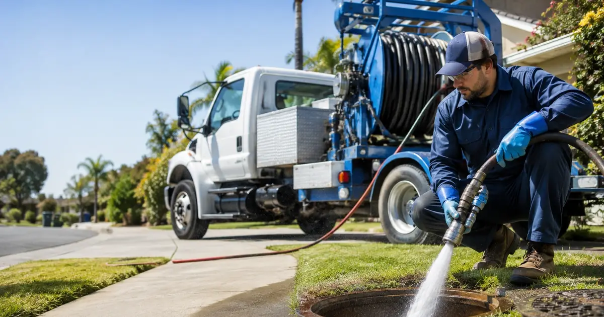 Hydro jet sewer cleaning Benicia