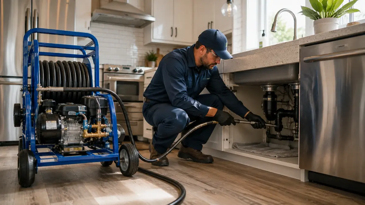 Kitchen Drain Hydro Jetting in Benicia