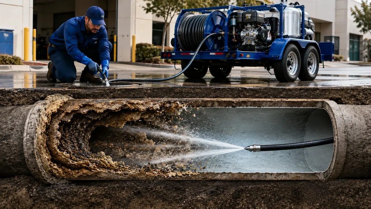 Sewer Pipe Descaling in Benicia