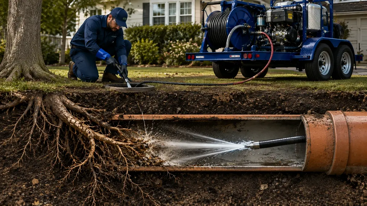 Tree Root Removal with Hydro Jetting in Benicia